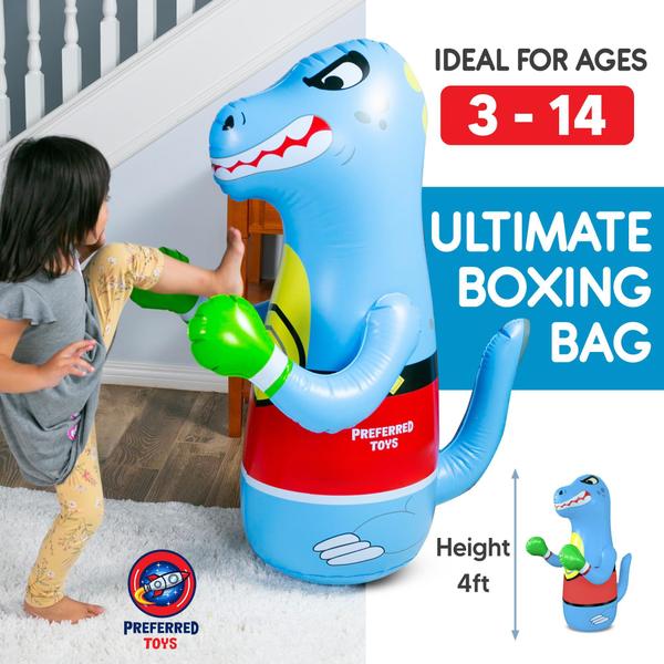 Imagem de Saco de pancadas inflável Preferred Toys Bop Bag Dinosaur 47"