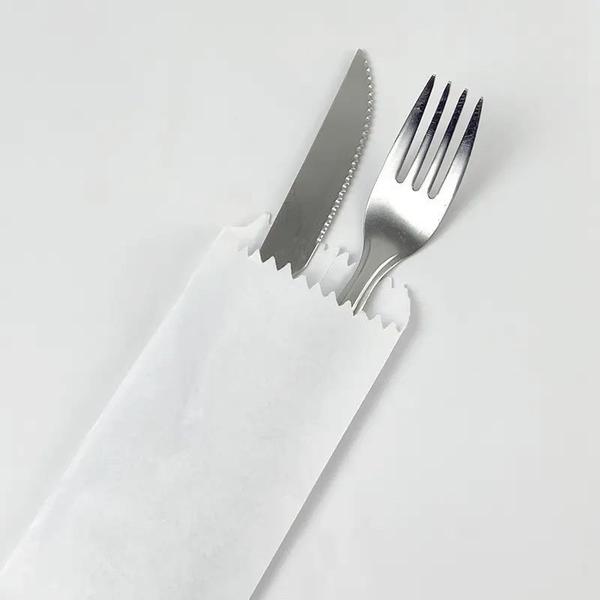 Saco De Papel Branco Para Talher 7x25 1000 Und - SACO PLASTICO Imagem de Saco De Papel Branco Para Talher 7x25 1000 Und