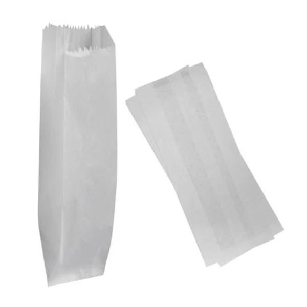 Saco De Papel Branco Para Talher 7x25 1000 Und - SACO PLASTICO Imagem de Saco De Papel Branco Para Talher 7x25 1000 Und