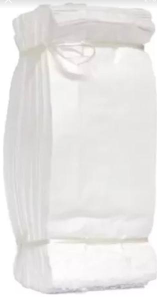 Imagem de Saco de papel kraft branco 7,5 kg p/ pao salgados c/ 500 un