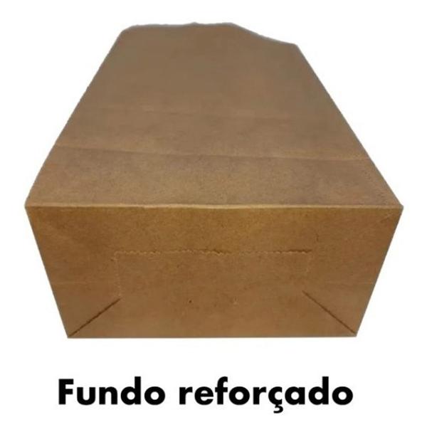 Imagem de Saco De Papel Kraft De Delivery Sos Liso P C/50