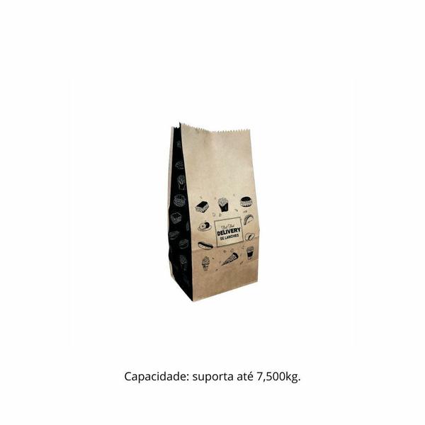 Imagem de Saco de papel kraft s.o.s. lanche 7,5kg