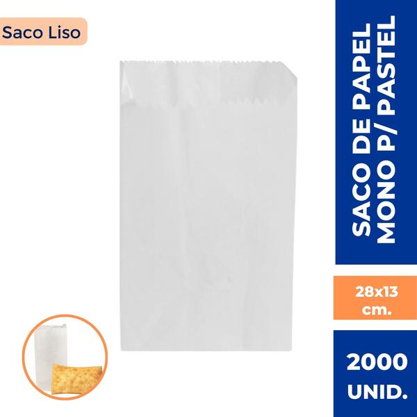 Saco De Papel Mono Para Pastel 28x13 Com 2000 Unidades - TAMAROZZI EMBALAGENS Imagem de Saco De Papel Mono Para Pastel 28x13 Com 2000 Unidades