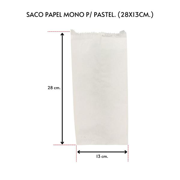 Saco De Papel Mono Para Pastel 28x13 Com 2000 Unidades - TAMAROZZI EMBALAGENS Imagem de Saco De Papel Mono Para Pastel 28x13 Com 2000 Unidades
