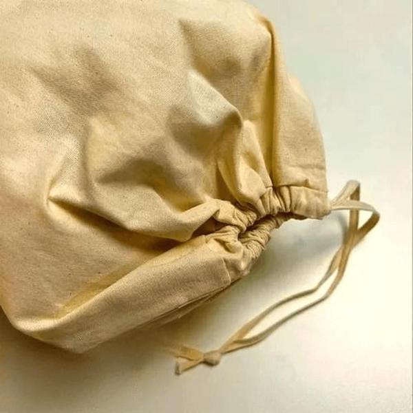 Imagem de Saco de tecido, algodão cru, embalagem, presente 08x10cm C/5