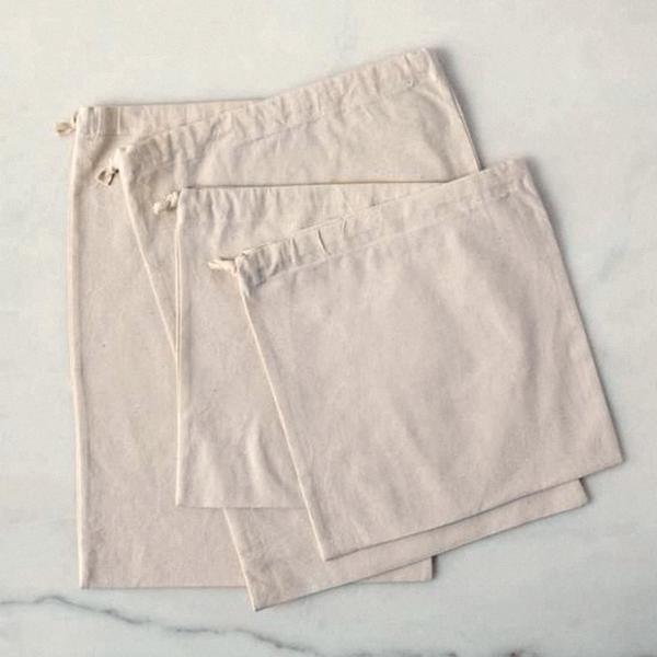 Imagem de Saco de tecido, algodão cru, embalagem, presente 17x27cm C/5