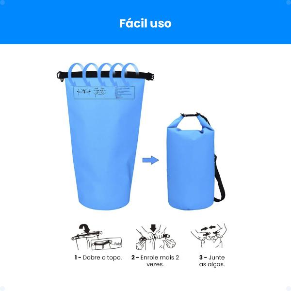 Imagem de Saco Estanque Bolsa Impermeável Dry Bag A Prova D'água 10L