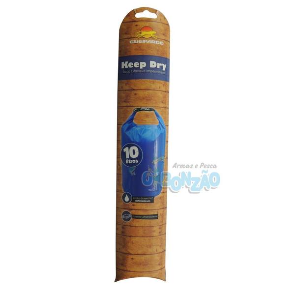 Saco Estanque Impermeável Guepardo Keep Dry 10L Imagem de Saco Estanque Impermeável Guepardo Keep Dry 10L