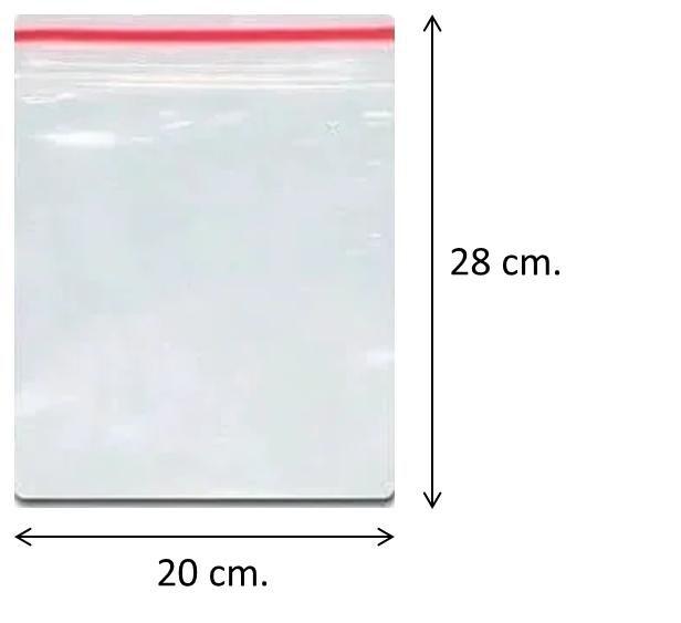 Imagem de Saco Fechamento ZipLock N9 20x28cm. c/100