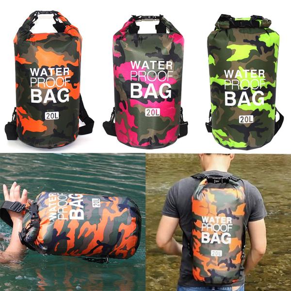 Imagem de Saco Impermeável Prova D'agua Water Bag Bolsa 20L Estampada Praia Piscina