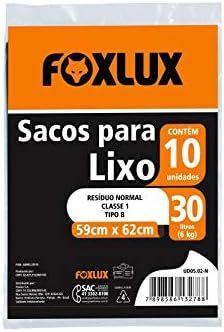 Imagem de Saco Lixo 30L 59X62Cm Preto 10Pcs Almof