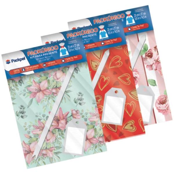 Saco Metalizado 35X55CM Feminino com Laço e TAG - Packpel Imagem de Saco Metalizado 35X55CM Feminino com Laço e TAG