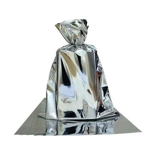 Saco metalizado para presente prata 40x46 cm. Com 100 un. - TAMAROZZI EMBALAGENS Imagem de Saco metalizado para presente prata 40x46 cm. Com 100 un.
