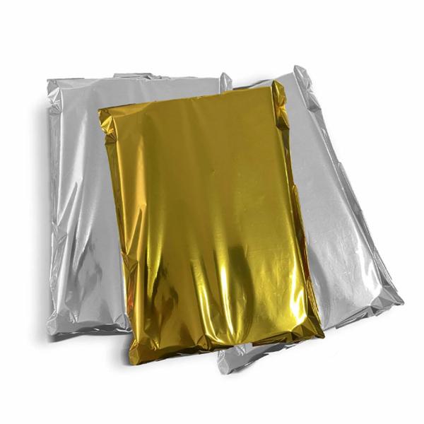Saco metalizado para presente prata 40x46 cm. Com 100 un. - TAMAROZZI EMBALAGENS Imagem de Saco metalizado para presente prata 40x46 cm. Com 100 un.