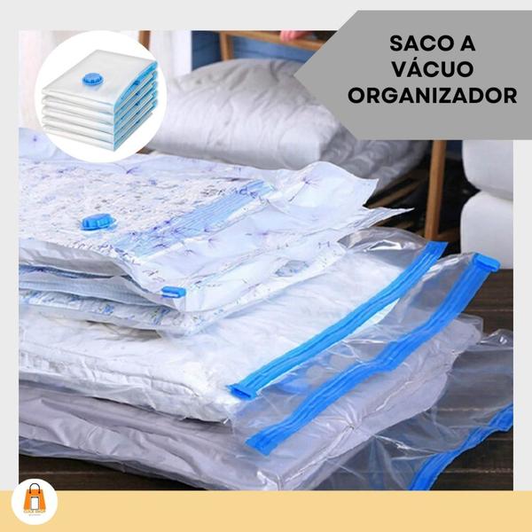 Imagem de Saco Oorganizador A Vácuo Top Plástico Transparente 70x110cm