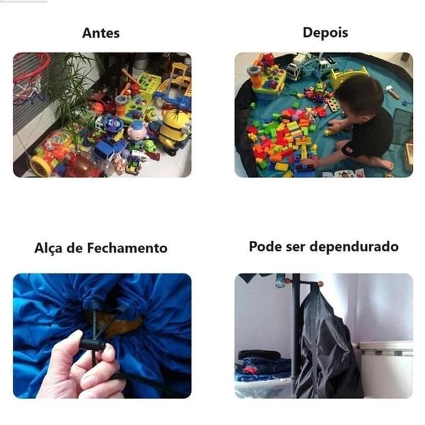 Saco Organizador Brinquedos Lego Carrinhos Bonecas Bolinhas Imagem de Saco Organizador Brinquedos Lego Carrinhos Bonecas Bolinhas