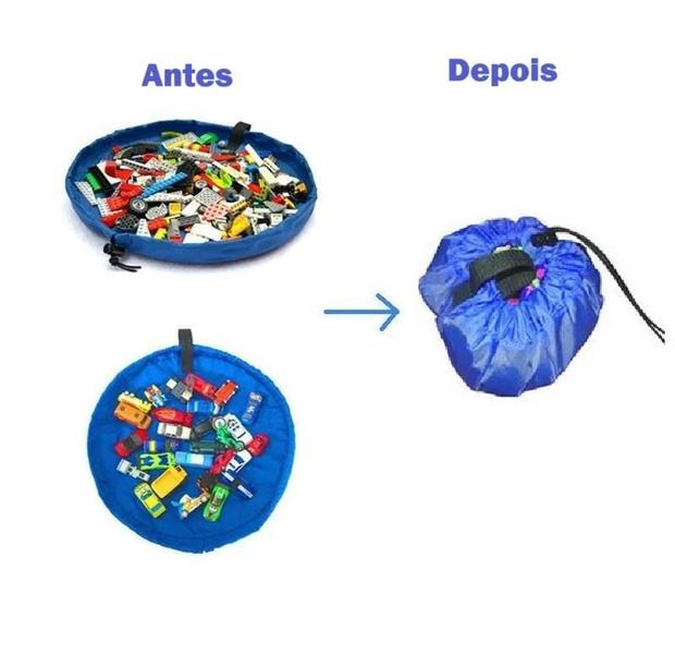 Saco Organizador Brinquedos Lego Carrinhos Bonecas Bolinhas Imagem de Saco Organizador Brinquedos Lego Carrinhos Bonecas Bolinhas