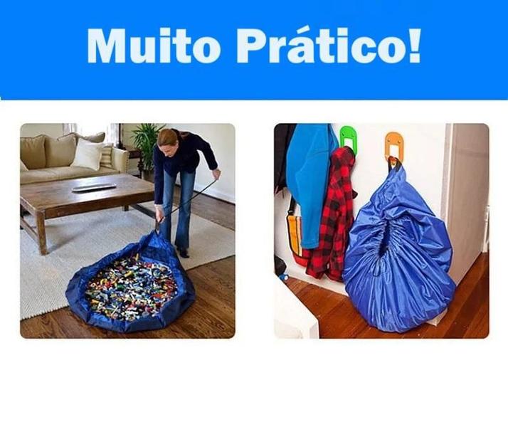 Imagem de Saco Organizador Brinquedos Lego Carrinhos Bonecas Bolinhas