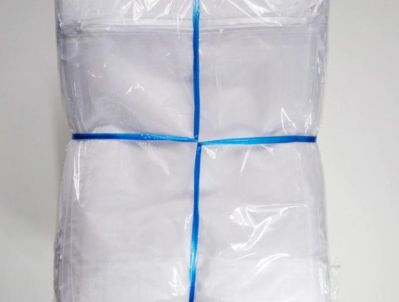 Imagem de Saco Organza Cristal 17x23 - Branco - Kit 100 Unid