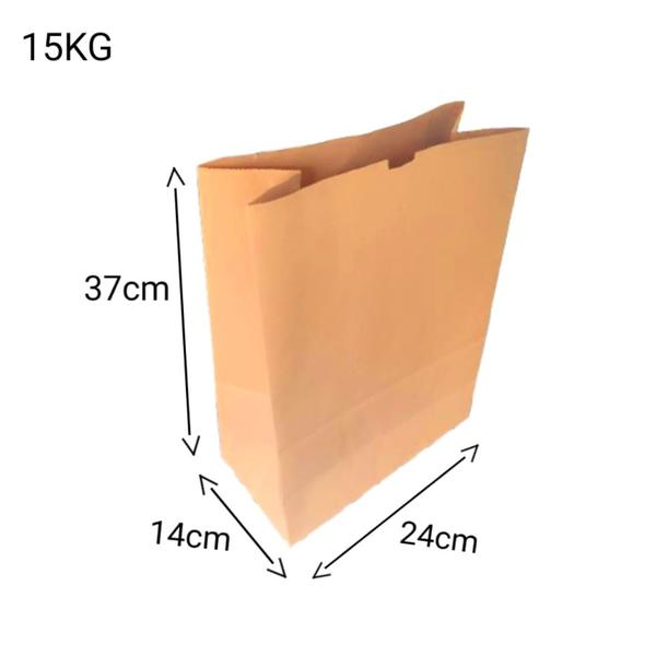 Imagem de Saco papel kraft sos para delivery 15kg 24x37x14cm pc 200fl