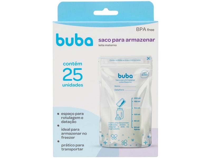 Saco para Armazenar Leite Materno Buba - 09923 200ml 25 Unidades Imagem de Saco para Armazenar Leite Materno Buba - 09923 200ml 25 Unidades