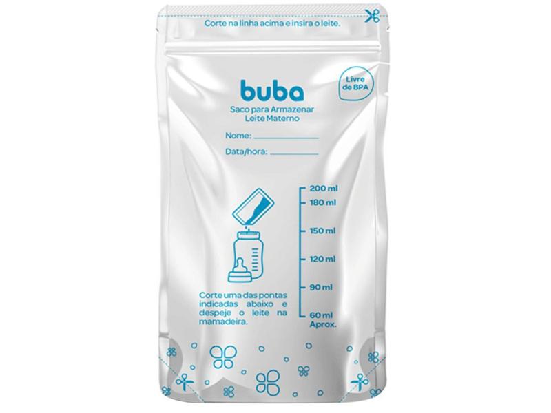 Saco para Armazenar Leite Materno Buba - 09923 200ml 25 Unidades Imagem de Saco para Armazenar Leite Materno Buba - 09923 200ml 25 Unidades