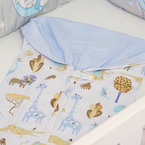 Saco Para Bebê Dormir Com Zíper Safari Menino e Menina - Casa Pedro Imagem de Saco Para Bebê Dormir Com Zíper Safari Menino e Menina