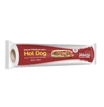 Imagem de Saco Plástico Picotado Branco Hot Dog Cachorro Quente - 22x10cm  pct 500 Unidades