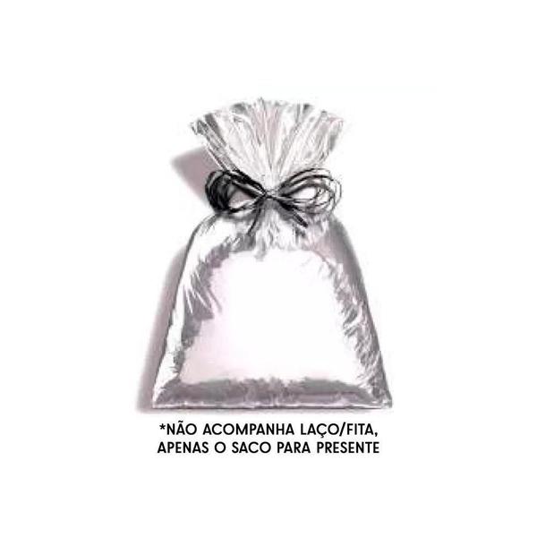 Saco Presente 89X120 Metalizado Prata 25Un Cromus Imagem de Saco Presente 89X120 Metalizado Prata 25Un Cromus