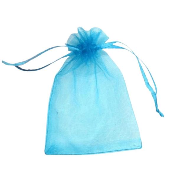 Imagem de Saco Saquinho Organza Tule Liso 8cm x 10cm Pct Com 10un