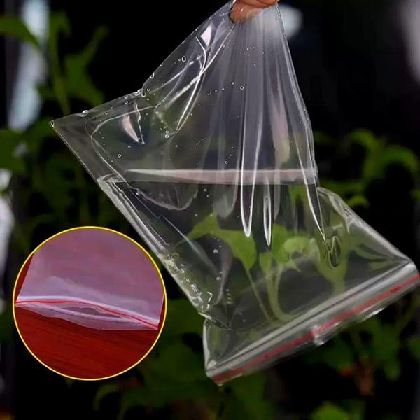 Imagem de Saco Saquinho Plástico Hermético Tipo Zip Lock N1 - 5x7cm - 100 Unidades