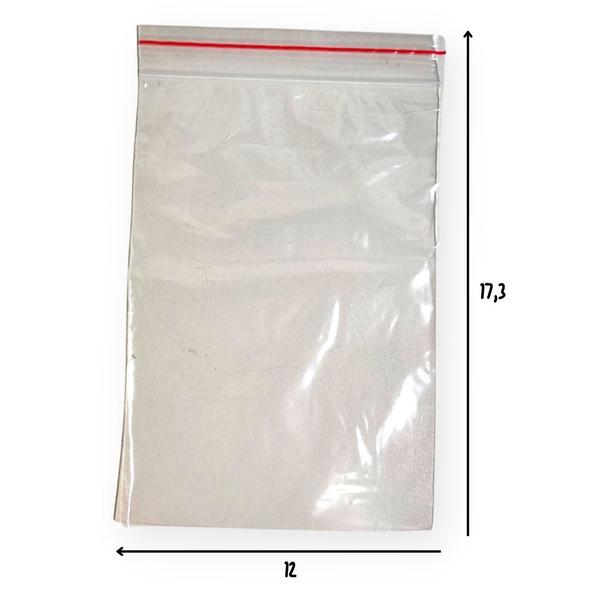 Imagem de Saco Saquinho Plástico Hermético Zip Lock N06 N6 - 12x17,3cm - 1000 Unidades (10x100pct)