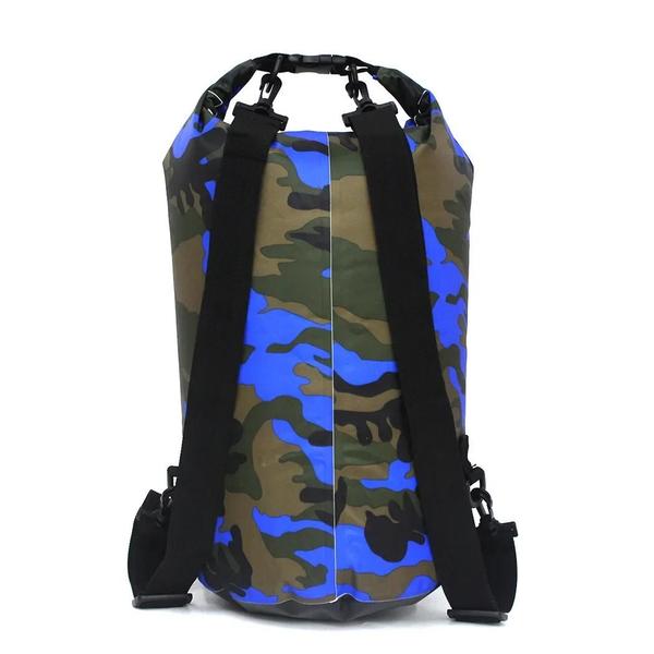 Imagem de Saco Seco Impermeável de PVC com Camuflagem - Ideal para Rafting, Mergulho e Natação