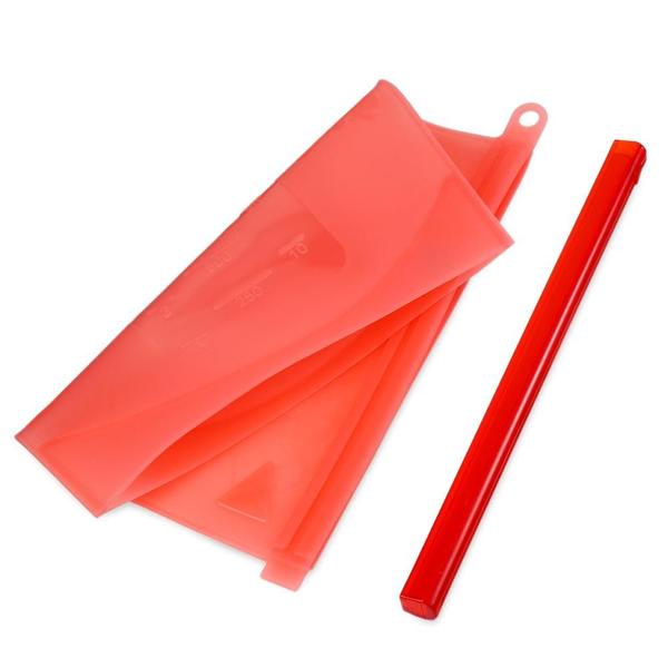 Imagem de Saco Silicone Vermelho 1000ml