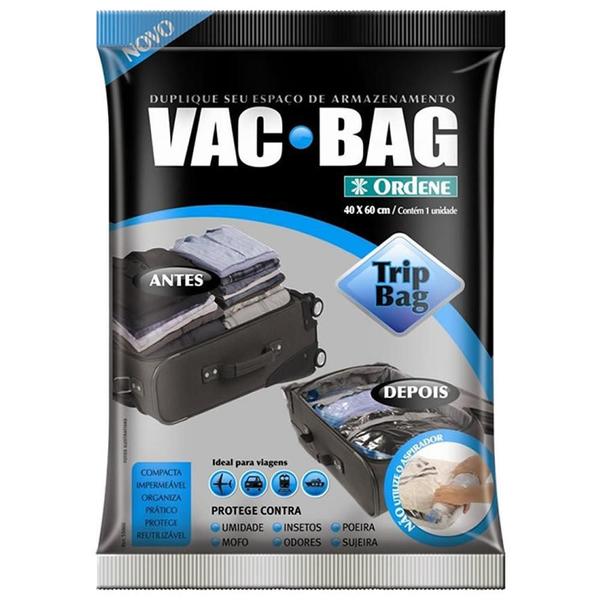 Saco Vácuo Vac Bag Ordene Trip Bag 40X60 Protetor Roupa 12Un Imagem de Saco Vácuo Vac Bag Ordene Trip Bag 40X60 Protetor Roupa 12Un