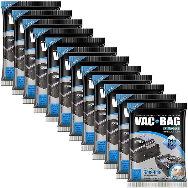 Saco Vácuo Vac Bag Ordene Trip Bag 40X60 Protetor Roupa 12Un Imagem de Saco Vácuo Vac Bag Ordene Trip Bag 40X60 Protetor Roupa 12Un