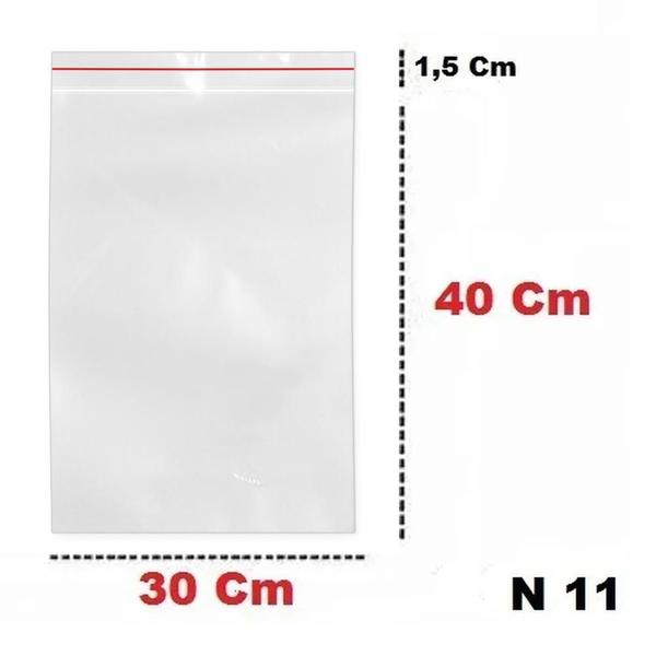 Imagem de Saco Zip Lock Hermético N11 30X40 100 Unid Kit 3