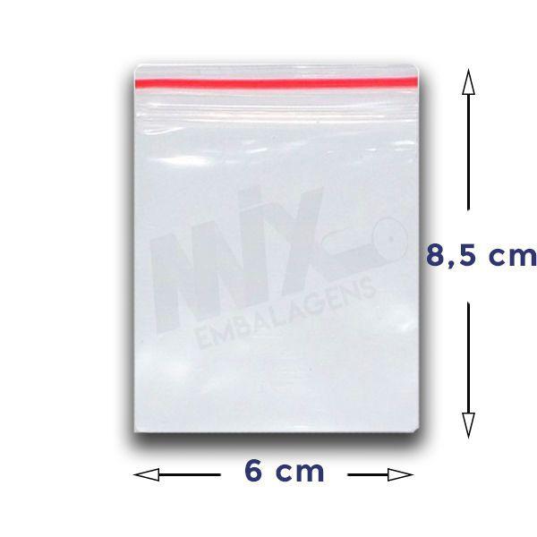 Imagem de Saco Zip Lock Hermético N2 - 6x8,5 - C/ 500 Unid.