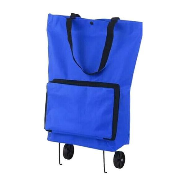 Imagem de Sacola de compras Tug Trolley Wokex dobrável azul