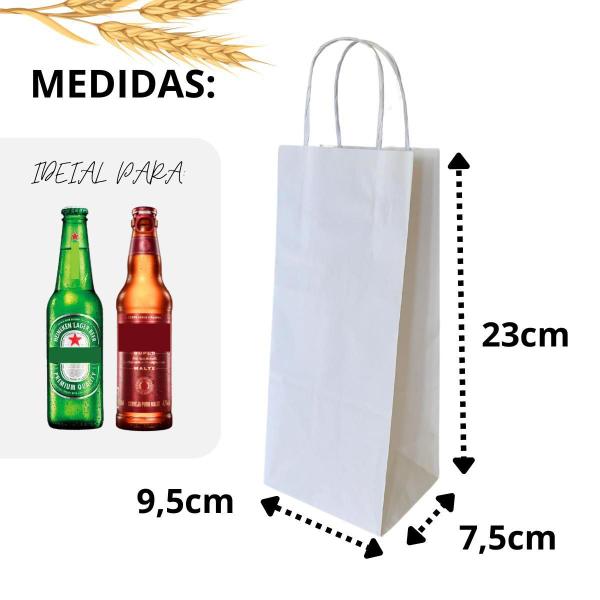 Imagem de Sacola De Papel Longneck Cerveja Bebidas C/10Un