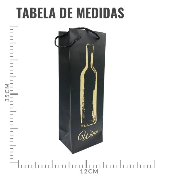 Imagem de Sacola de Presente Papel para Vinho - 35cm