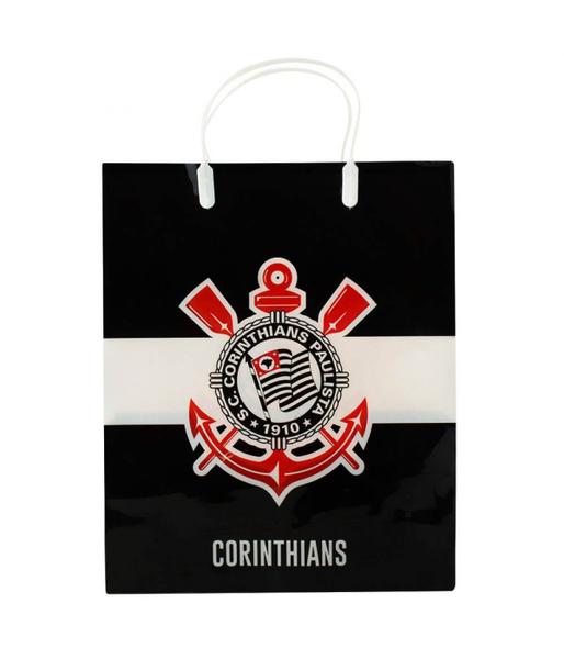 Imagem de Sacola De Presentes Cores Time 33x9x27cm - Corinthians