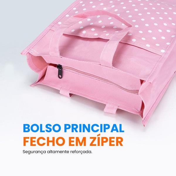 Imagem de Sacola De Viagem Pequena Praia Bolsa Feminina Com Forro Top