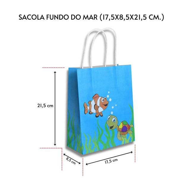 Imagem de Sacola fundo do mar (17,5x8,5x21,5cm.) c/ 10x10 un.