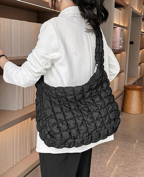 Imagem de Sacola Hzxsny Bolsa acolchoada Puffer Cloud para mulheres