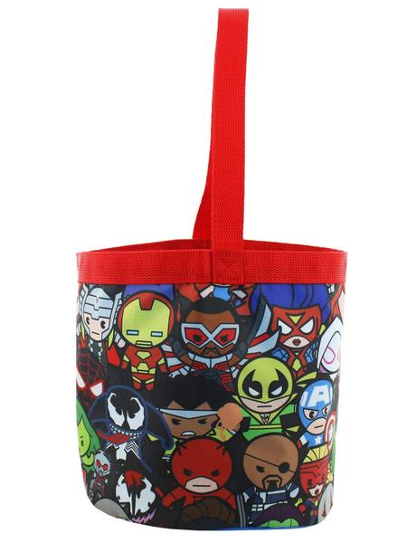 Imagem de Sacola Marvel Kawaii Avengers Boys Nylon Vermelha/Preta