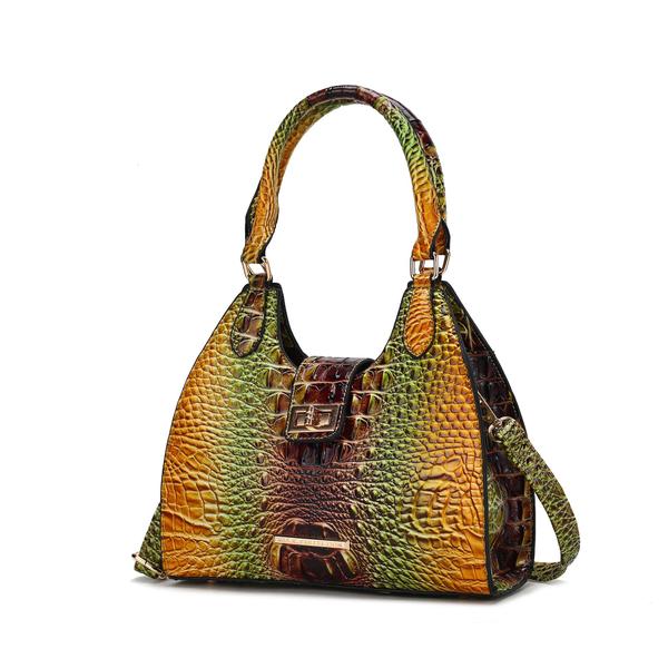 Imagem de Sacola MKF Collection Ava Gradient Rainbow Faux Crocodile