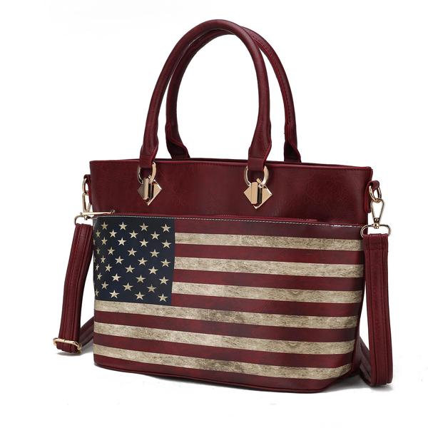 Imagem de Sacola MKF Collection Lilian Vegan Leather Women FLAG