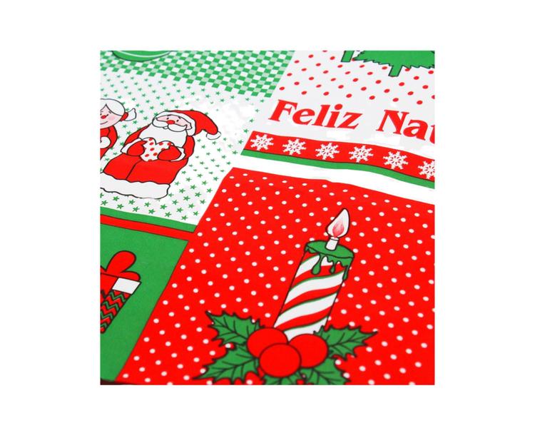 Imagem de Sacola Natalina Papel Kraft Feliz Natal 10 Unidades