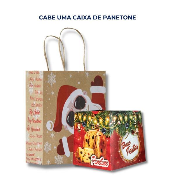 Sacola noel oculos 2022 (20x15x25 cm) c/ 10x10 un. - TAMAROZZI Imagem de Sacola noel oculos 2022 (20x15x25 cm) c/ 10x10 un.